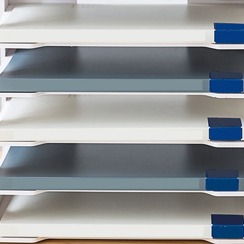 5-Layer Desktop File Storage Rack A4 Data Rack Multi-Layer Storage Rack File Storage Cabinet for Office Computer Desktop