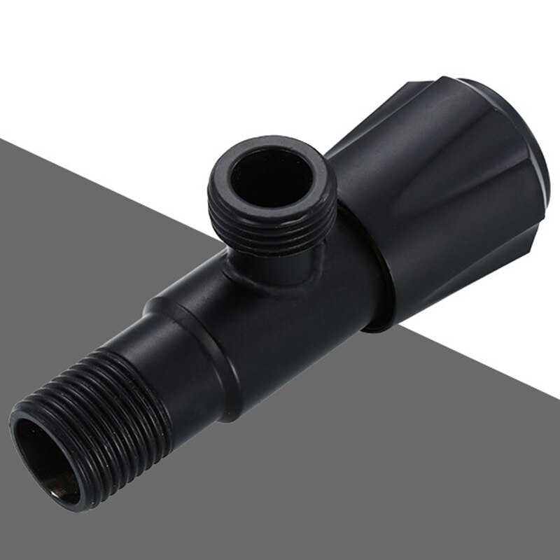 Black Paint Sink Valve Stainless Steel Valve Tap And Cold Universal Water Input Valv Toilet Large Flow Angle Valve Black Tap