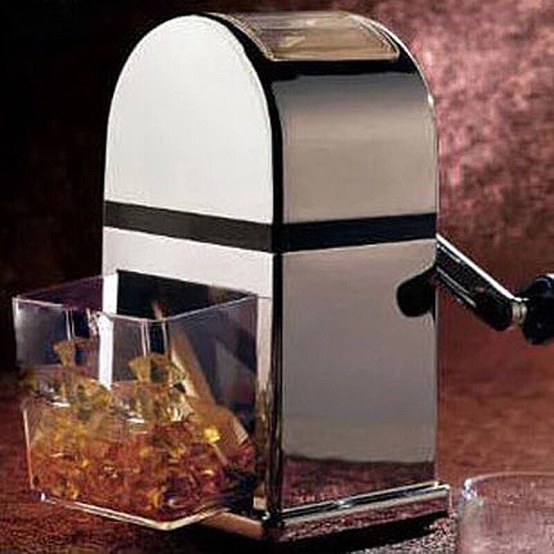 RVS Ijs Crusher - Handmatige Sneeuw Cone Maker - Smoothie Blender - IJsklont Breker