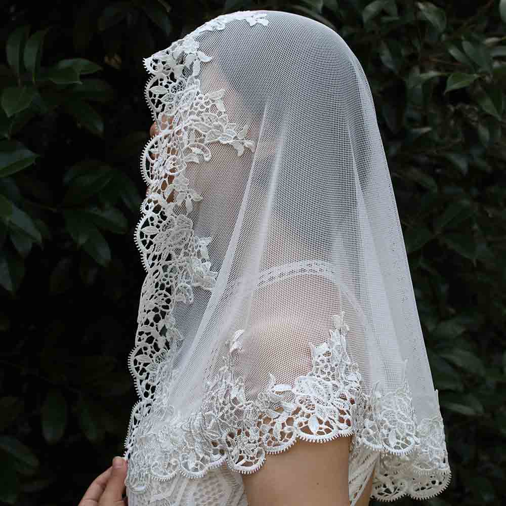 Voile en dentelle catholique, espagnol, foulard, couverture de masse, voile, Latin, Veu CCB Church, nouveauté
