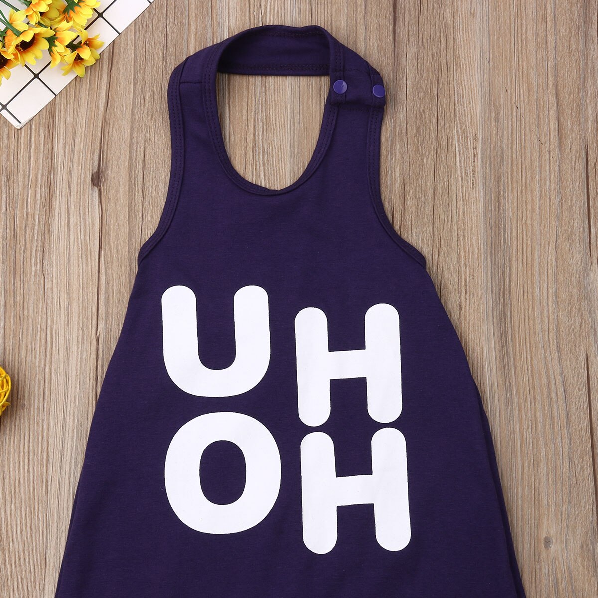 1-8 jaar peuter baby jongen meisje letter halter mouwloos romper jumpsuit overalls outfits zomer