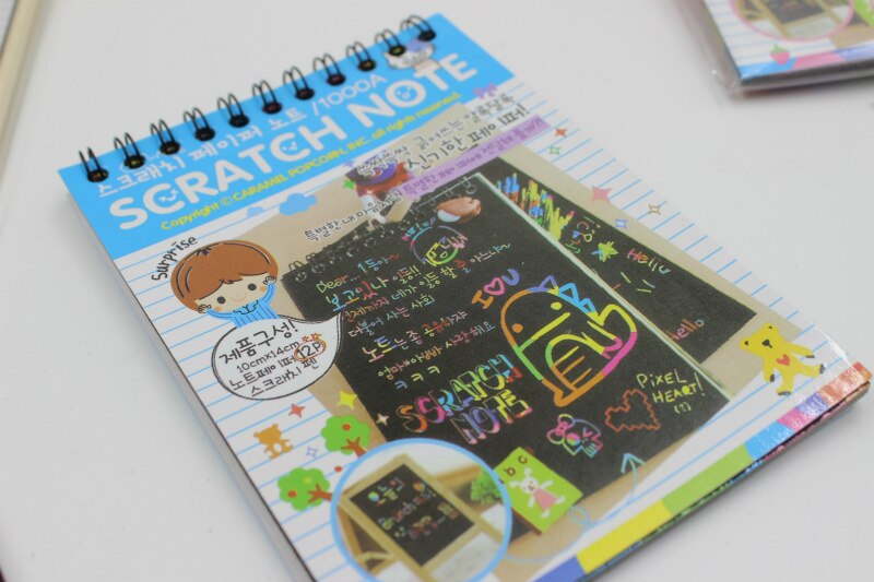 DIY Draw Sketch Notes Scratch Note Black Cardboard... – Vicedeal