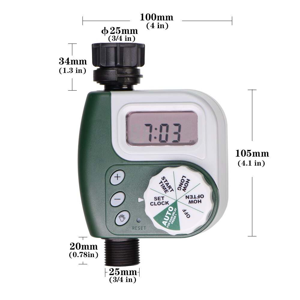 Rbcfhi 6 Soorten Tuin Water Timer Regen Sensor Solar Programmeerbare Automatische Elektronische Lcd-scherm Thuis Tuin Water Timer