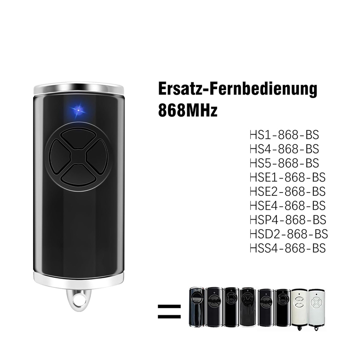 YDSC 868MHz garagedeuropener, 2-pack vervangende garagedeuropeners voor Hormann handzender HSE-4-868-BS