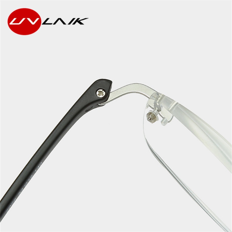 Uvlaik Mannen Vrouwen Anti Blauw Licht Rilmless Leesbril Legering Optische Frameloze Transparante Brillen 1.0 1.5 2.0 2.5 3.0
