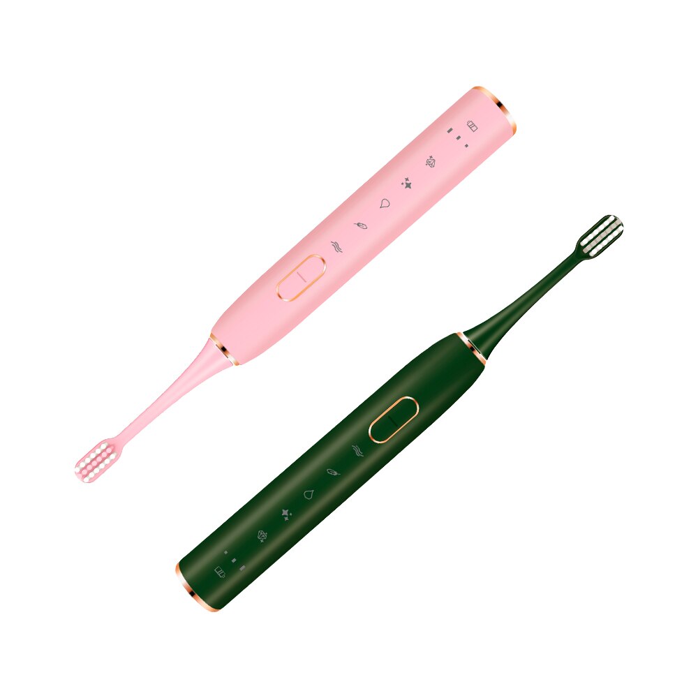 Electric Toothbrush S710 Ultrasonic Sonic toothbrush Wireless rechargeable battery IPX7 Waterproof extra brushes head