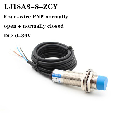 Four-wire Metal Sensor Proximity Switch Lj18a3-8-z/cy/cx Dc Four-wire Pnp/npn One Open And One Closed: LJ18A3-8-ZCY
