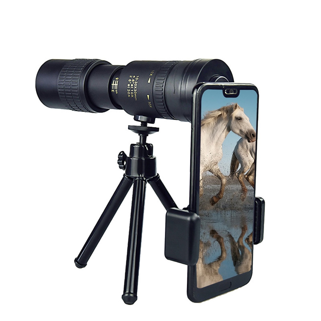 Monoculaire Telescoop 4K 10-300x40mm Zoom Monoculaire Verrekijker Pocket Telescoop Ondersteunt Smartphone Om Foto 'S
