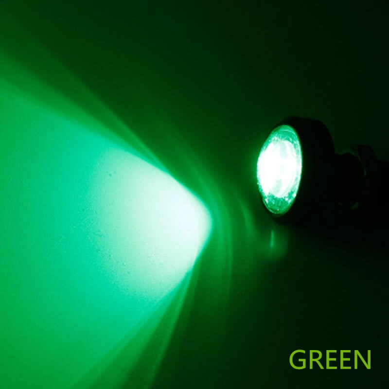 1 pari led veneen pistoke valo garboard messinki viemäri 3/4 " npt meren vedenalainen kala ulkovalaistus: Vihreä