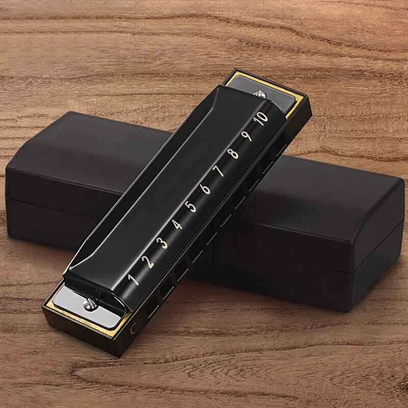 Key of C Blue – Harmonica à 10 trous, 20 tons, bleu diatonique, pour adultes et joueurs professionnels