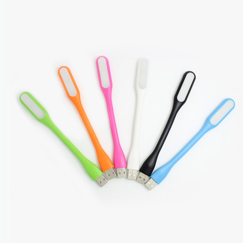 1 stk lys ledet usb mini lys fleksibel bil datamaskin lampe bærbar pc skrivebord lesing flerfarget usb ledet lampe
