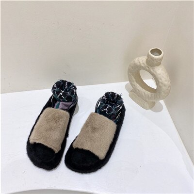 Otoño Invierno Corea Back-strap plataforma plana Sandalias cómodas de las mujeres Socofy zapatos de las señoras lindas sandalias gruesas: Caqui / 5