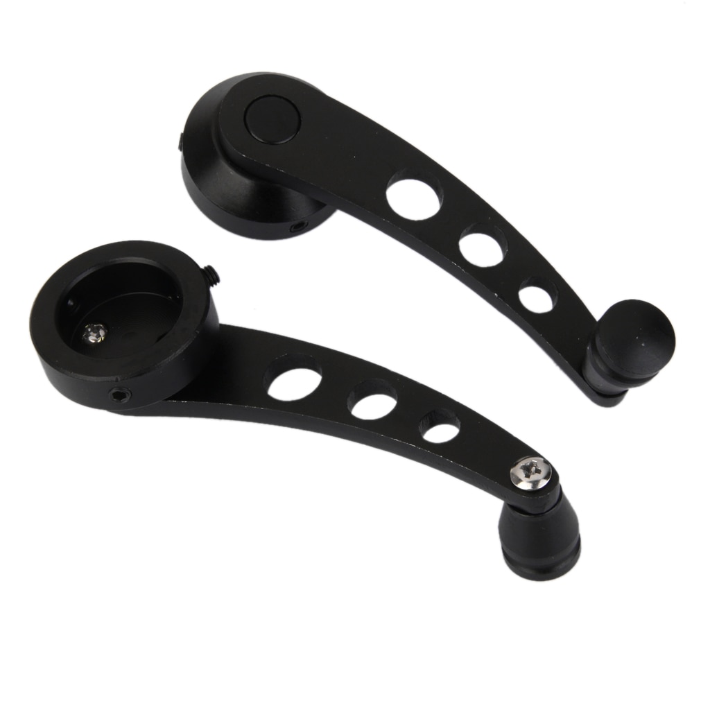 Universal Car Auto Window Winder Kit Crank Door Glass Handle Aluminium Black