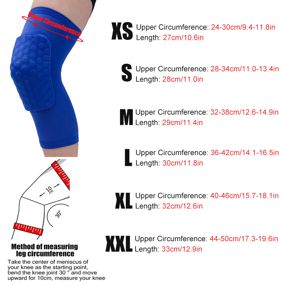 Genouillères de basket-ball, manchon en accent d'abeille, orthèse élastique, équipement de protection, rotule, mousse, support, volley-ball, 1 pièce