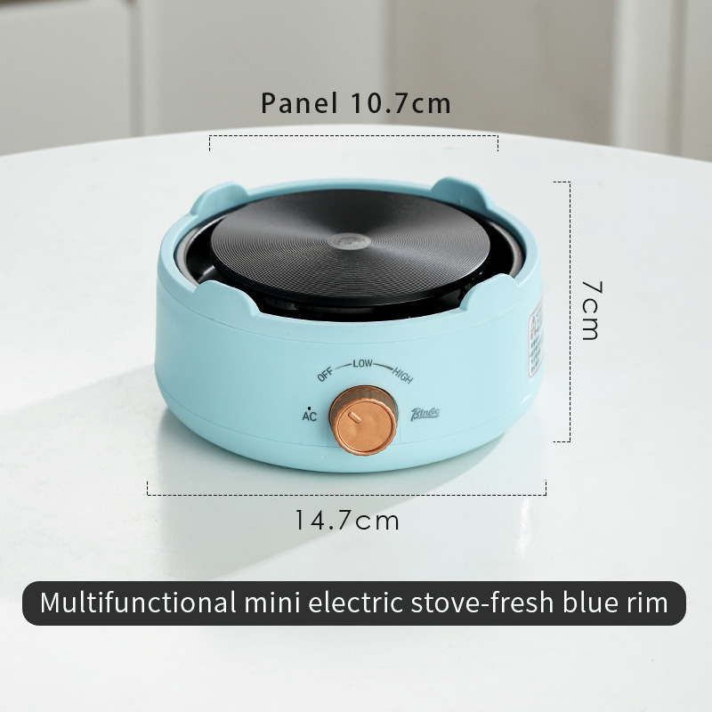 BINCOO 220V Electric Mini Coffee Heater Milk Tea Mocha Heating Stove Plate Multifunctional Cooking Pot Oven Furnace Cooker: GRAY