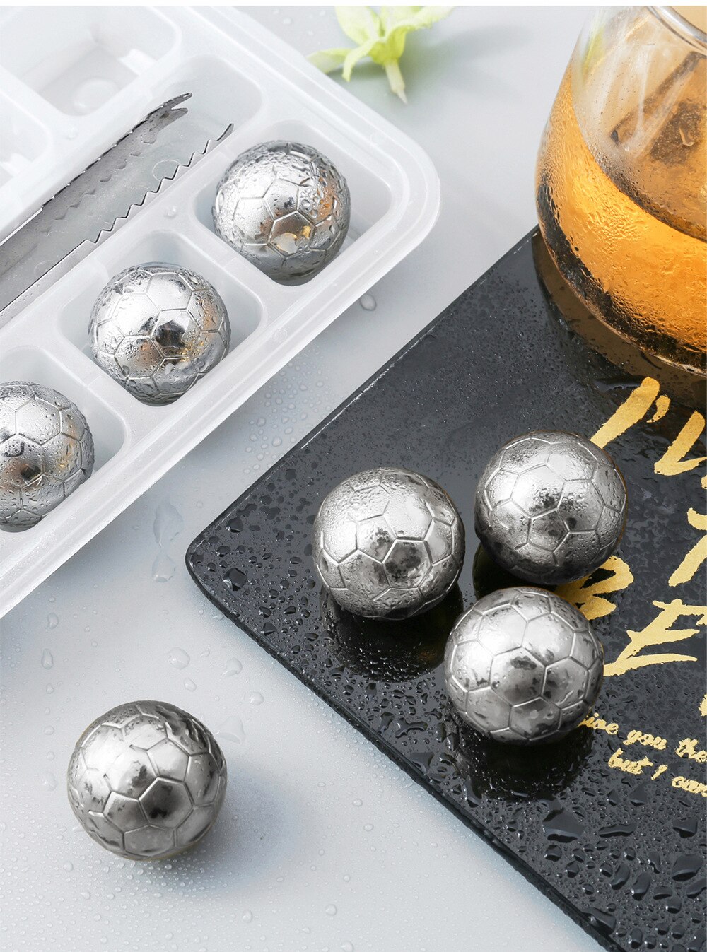 Metal Ice Cubes Set Premium Whisky Chilling Stones Metal Ice Cube
