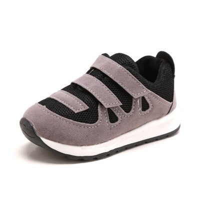 Barnskor barn pojkar skor fritidsskor barn sneakers läder sport barn pojke höst vinter sneakers märke: Grå / 6.5