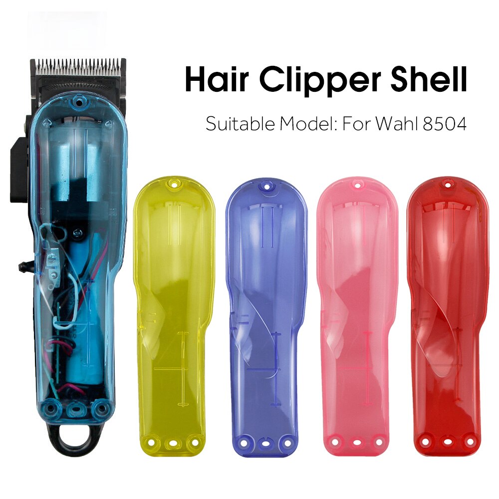 Hair Clipper Transparent Upper Cover Haircut Tools Cutter Front Cover Motor Cover Trimmer Shell For Wahl 8504