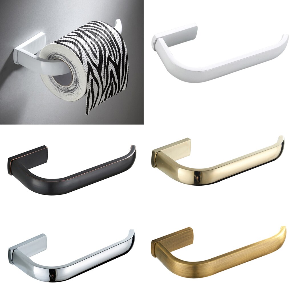 Soporte para papel de cocina, rollo de papel higiénico de latón, gancho de almacenamiento de tejido para cocina, baño, hogar, Portable, soportes de papel higiénico
