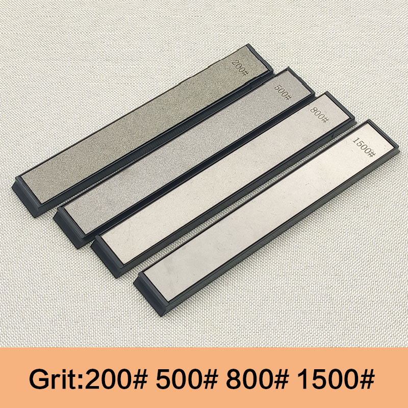 Piedra de afilar RUIXIN de , afilador de cuchillos, herramientas, sistema de piedra de aceite y agua con cajas: 4pcs-B