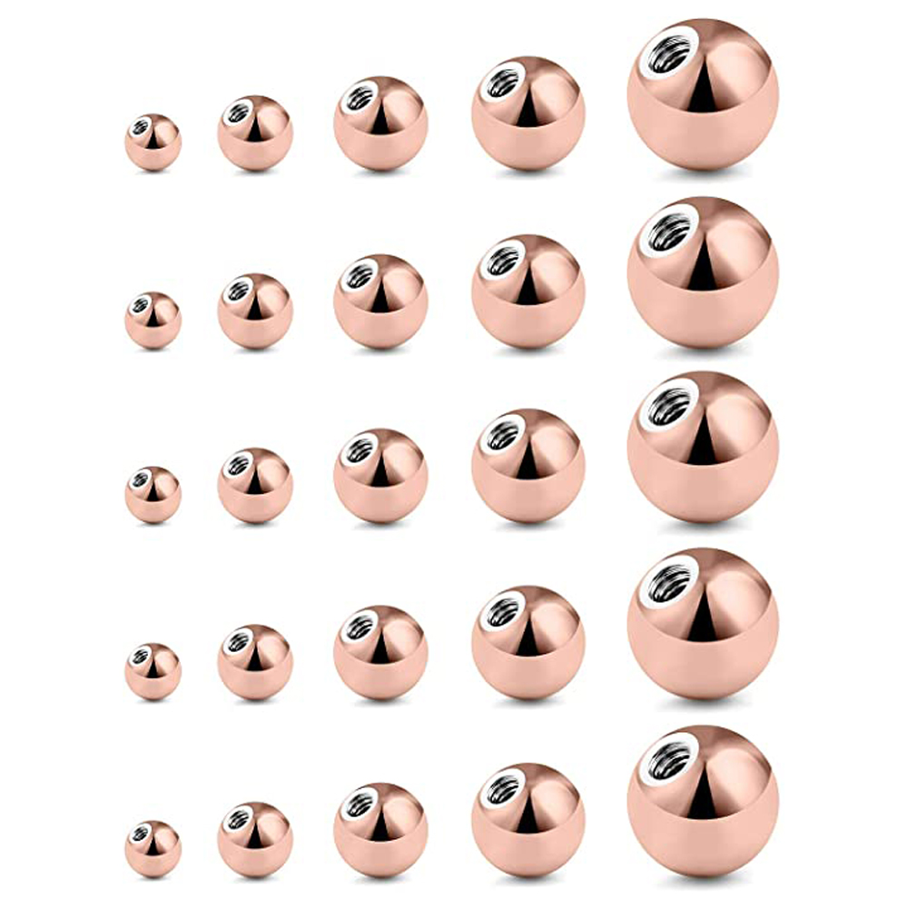 Lot de Boules de Piercing en Acier Inoxydable, Vis de Remplacement, Labret, Eyebloguing, en Vrac, Accessoires de Bijoux, 10 Pièces