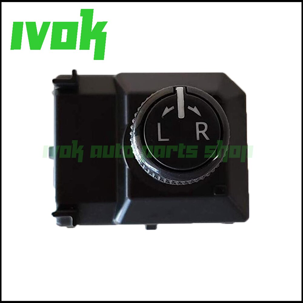 Original Left Side View Mirror Control Switch For Toyota Hilux Revo: Black 1pcs