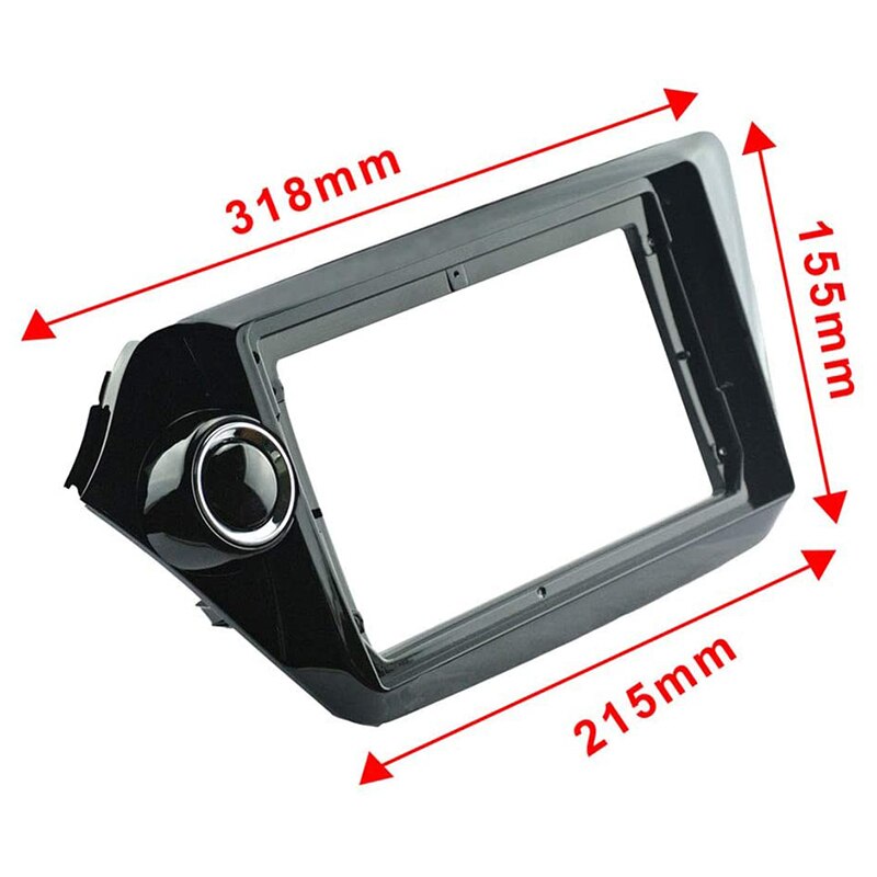 2 Din Auto Fascia Radio Frame Voor Kia Rio3 Rio 3 K2 Overgang Auto Speler Navigatie Dvd frame Met Kabel
