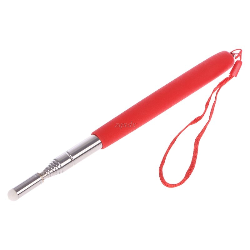 1M Stainless Steel Telescopic Teacher Pointer Whiteboard Pen Torch teach tools: Red