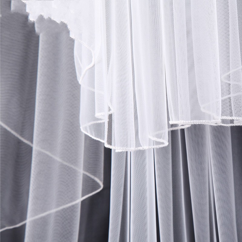 Short Ivory White Bridal Veils Wedding Veil With Comb Veu De Noiva Curto Wedding Accessories For Bride
