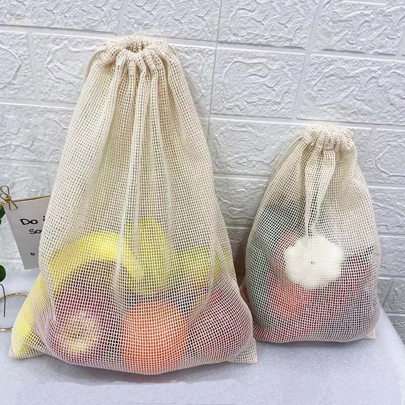 Cotton sack Pocket pocket woven ball pocket multi-purpose net bag shopping bag Fruit mesh bag