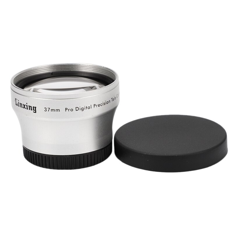 NEWYI 37mm 2.0X TELE Telephoto LENS for Camcorder 37 mm 2X Silver