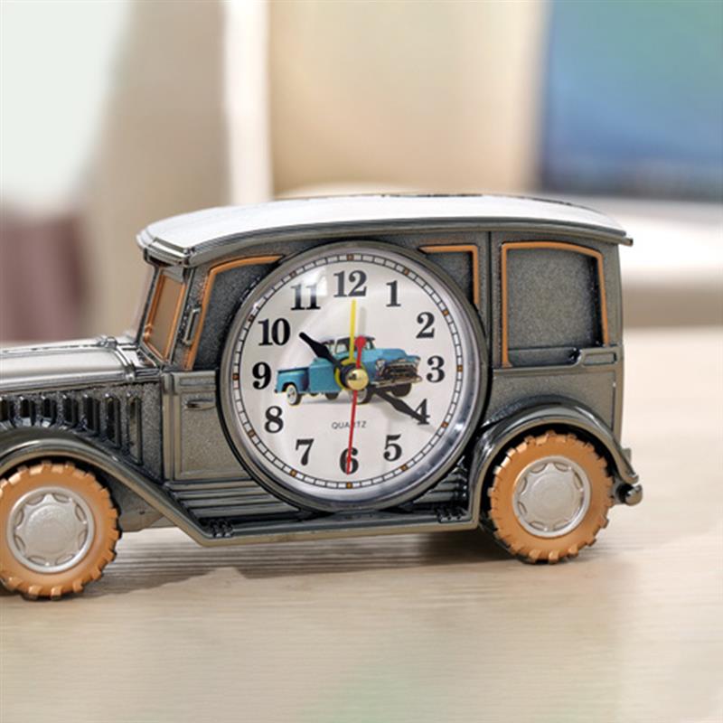 Vintage coche reloj de alarma de la batería operado de escritorio de despertador analógico para los niños de amigos casa dormitorio decoración de la Mesa