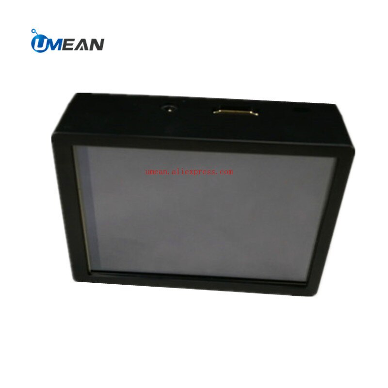 Raspberry Pi case support 3.5 inch display box replaceable cover plate mounting fan compatible RPI 3 model B+ ABS Black