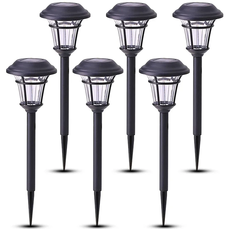 draussen LED Garten Lichter Solar- Energie Weg Dekor Wasserdichte Terrasse Licht für Balkon Straße Hof Rasen Außerhalb Solar- Lampe: RGB