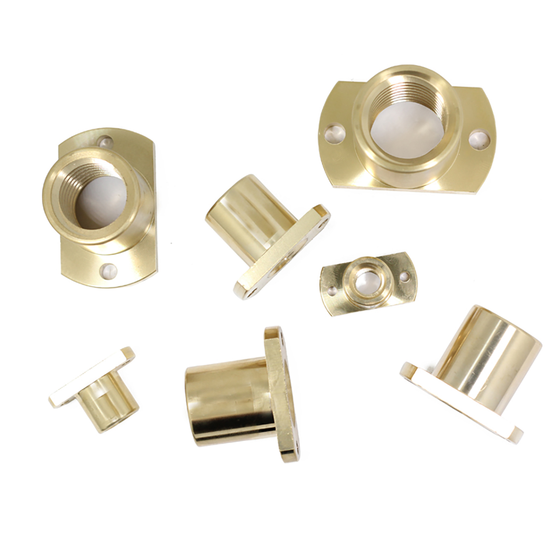1Pcs Runde Flansch Mutter T10-T40 Pitch 2/3/4/5/6/8mm Trapez Schraube Mit Links Und Rechts Gewinde Geeignet Für CNC 3D Drucker Teil