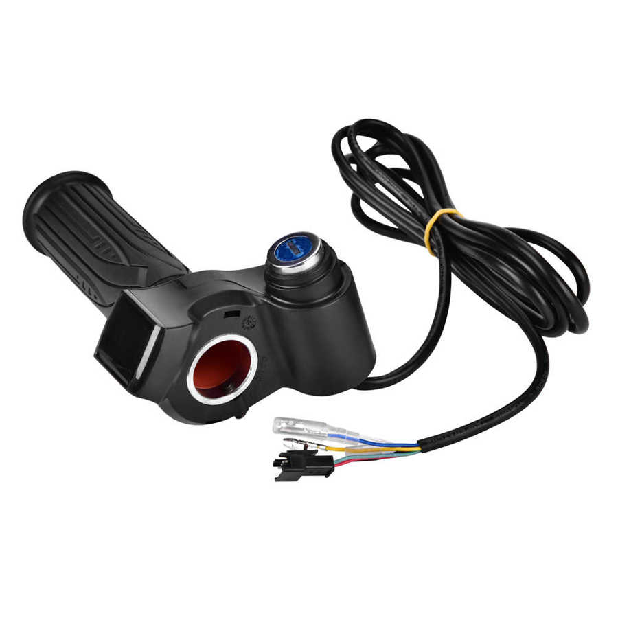 1 Paar E-Bike Twist Gasklep Gaspedaal Waterdichte Led Display Stuur Gashendel Elektrische Fiets Scooter Accessoire