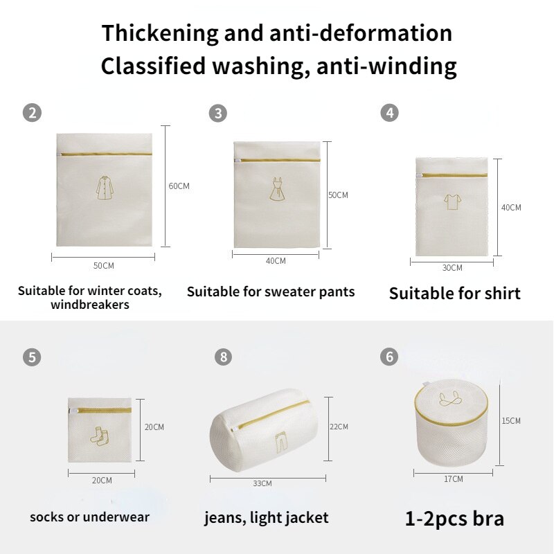 Sac à linge épais pour vêtements sales, filet de lavage, Protection des vêtements, filtre, soutien-gorge, sous-vêtements, pochette à linge avec fermeture éclair