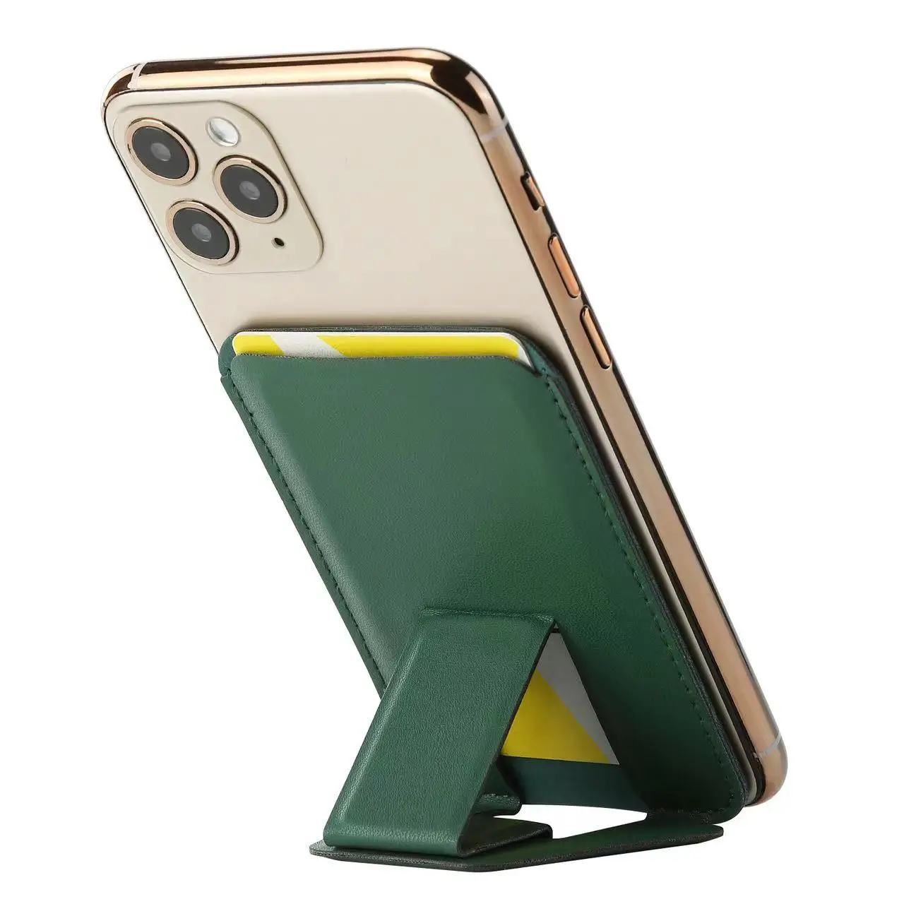 Magnetyczny portfel na telefon Magnetyczne etui na karty na tył telefonu jako portfel na telefon Przyklejany na portfel na Iphone 15.