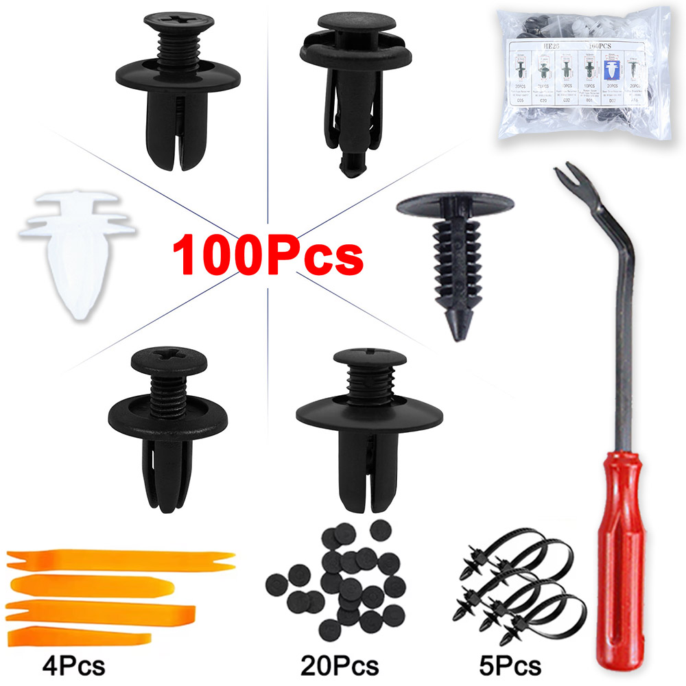 Auto Stoßstange Halter Clips Kunststoff Nieten Kabelbinder Verschluss Entferner Bausatz Auto Fender drücken Stift Niet Tür trimmen Tafel Clips Werkzeuge