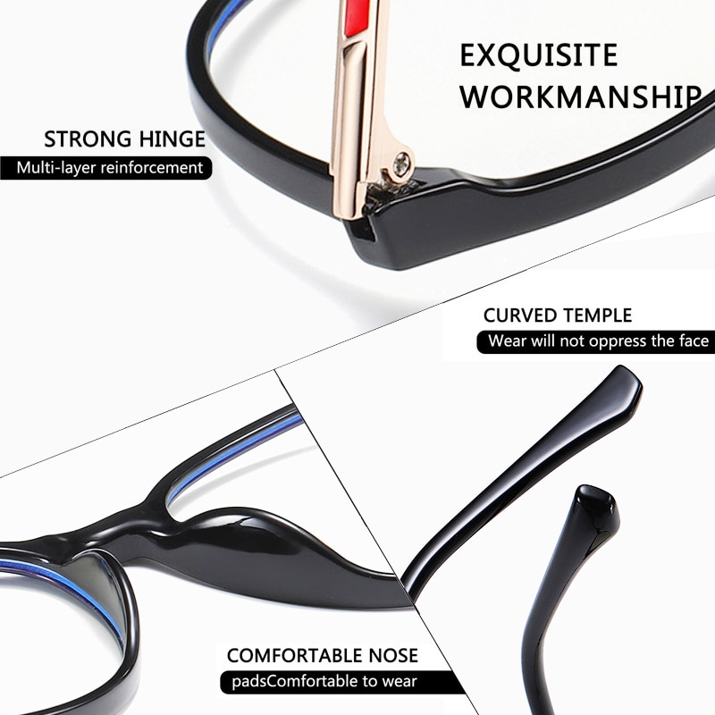 AOFLY BRAND Round Blue Light Blocking Glasses Women Men Myopia Prescription Eyeglasses Alloy Temple Optical Eyewear Frame