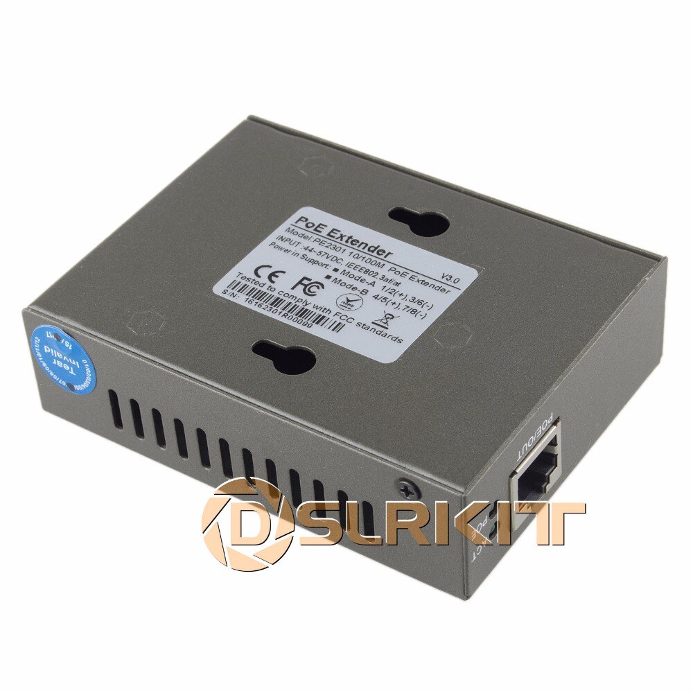 PoE Extender 100-400meter IEEE 802.3at Power over Ethernet Repeater IP Camera