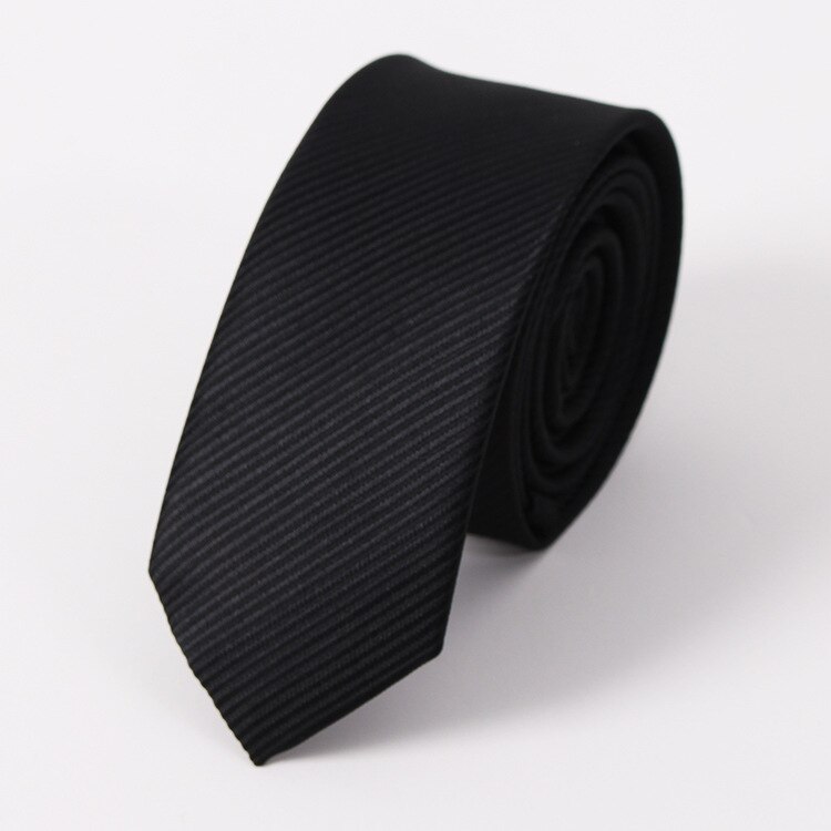 [stedet] mænds formelle forretning afslappet koreansk stil ultra-smal slips polyester jacquard slips en generation af hår