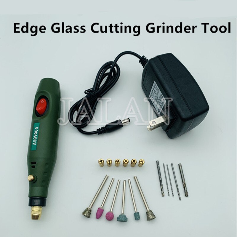 Mini Elektrische Handheld Schleifer-Werkzeug Bausatz Rand Bildschirm Glas SchäHöhle Schneiden Polieren Bohrer LCD Anzeige Kleber Reinigung Reparatur