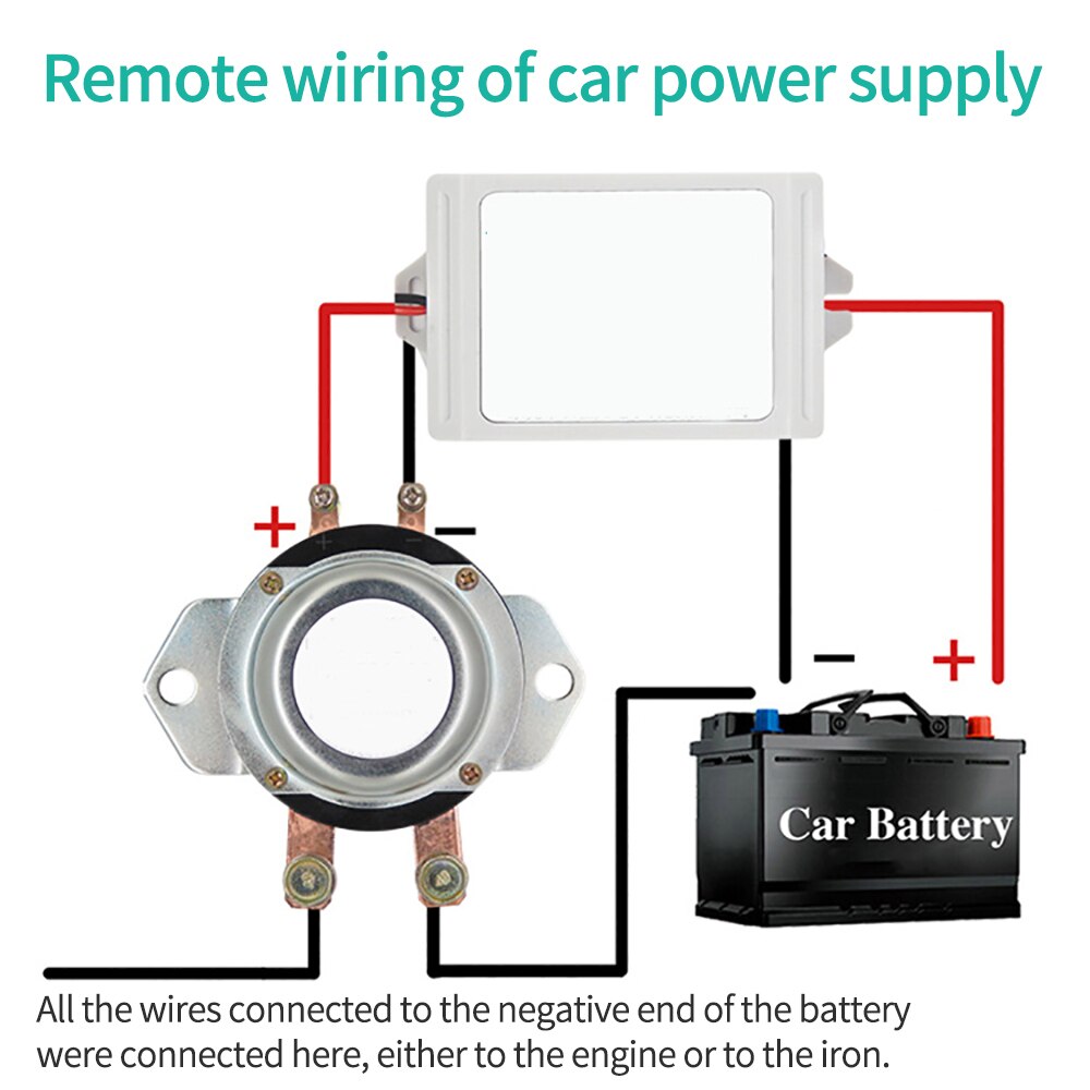 12v/24v 180a avstängningsbrytare bilbatteri huvudströmbrytare ström elektromagnetisk koppla bort fordonets trådlösa fjärrkontroll