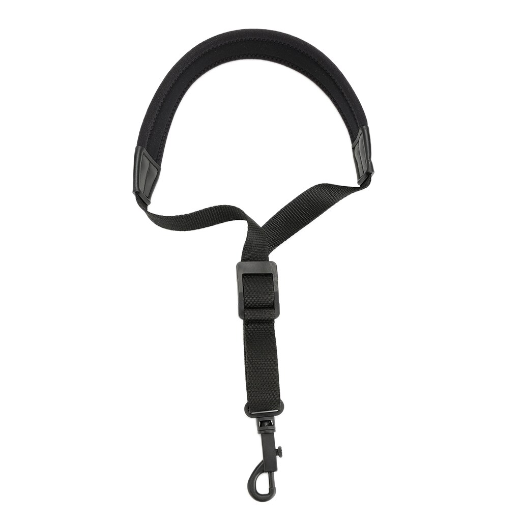 Adjustable Saxophone Neck Strap for Alto Tenor Soprano w/ Hook Clasp Elastic