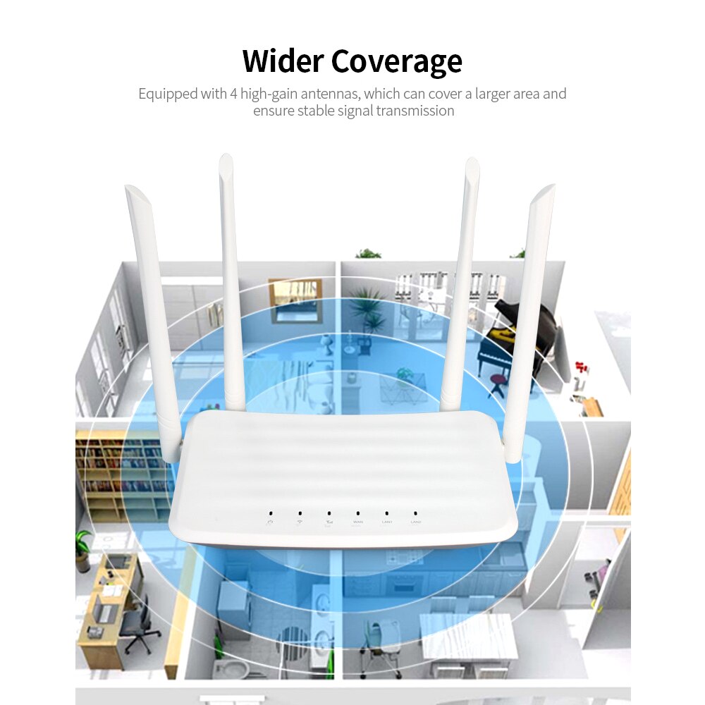 4g lte roteador sem fio 300mbps de alta potência cpe roteador com slot para cartão sim antenas externas forte receptor de sinal wifi versão da ue