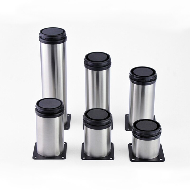 Stainless Steel Furniture Height Metal Adjustable Legs Feet Cabinet Table Sofa Bed Chair Legs Furniture Support Hardware thicken