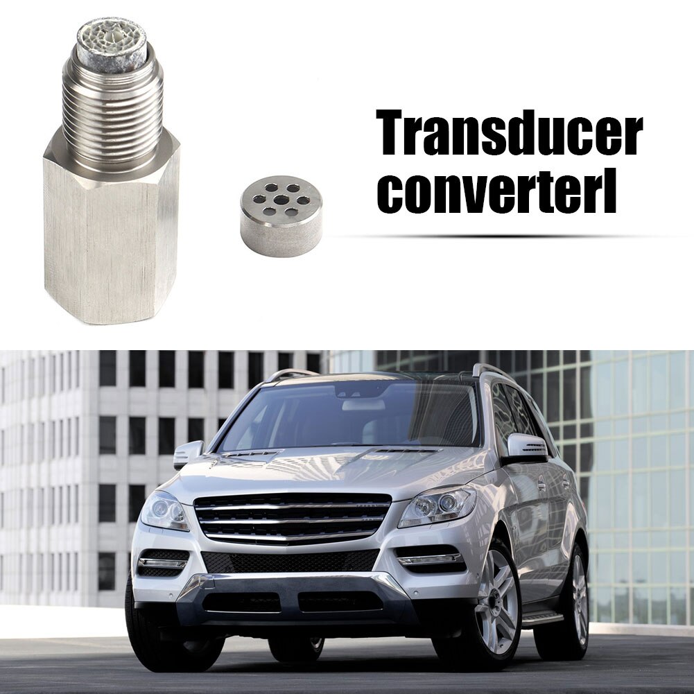 Car CEL Fix Check Engine Light Eliminator Straight Oxygen O2 Sensor Protective Shell Plug Adapter with Mini Catalyst M18 x 1.5