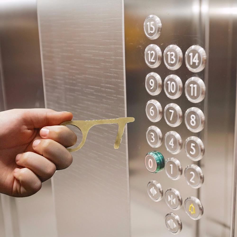 Safety Door Opener No Touch key Portable Anti-germ Elevator Button Drawer Door Handle Assistant safe Contactless Tool Assistant
