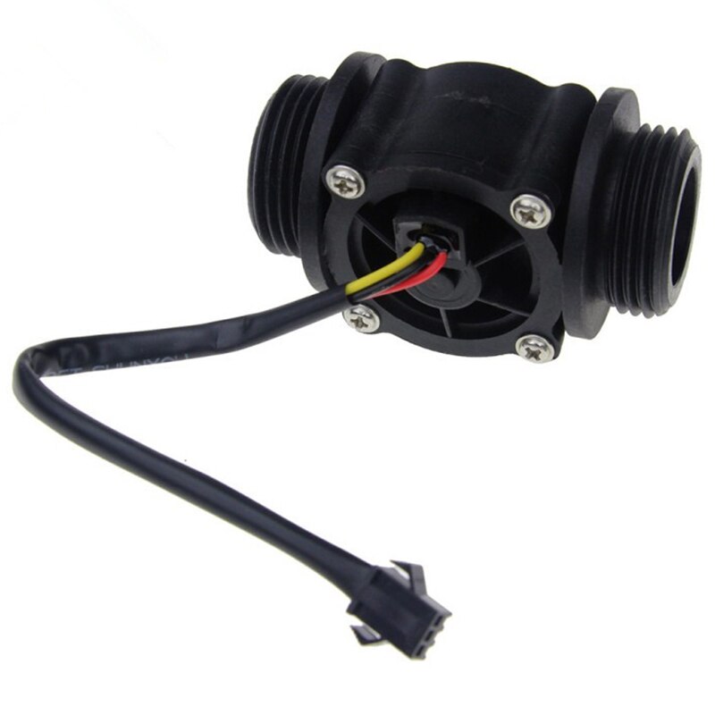 2PCS Water Flow Sensor Fuel Flow Meter Water Meter Sensor Flowmeter Water Sensor Counter Indicator FS400A G1 DN25 1-60L/Min